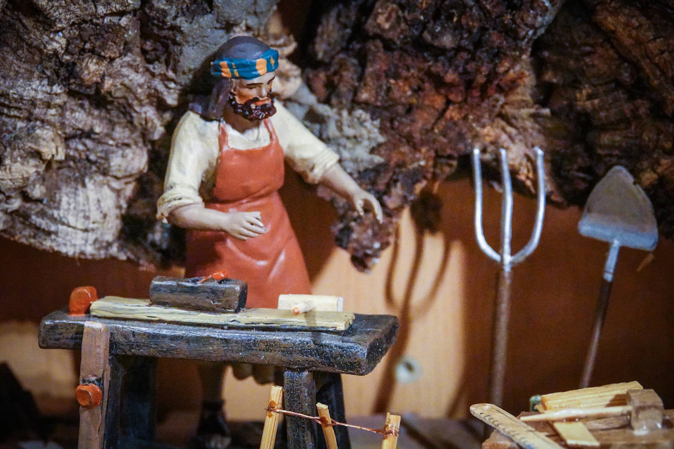 Así es el belén repartido por las casas de Víznar