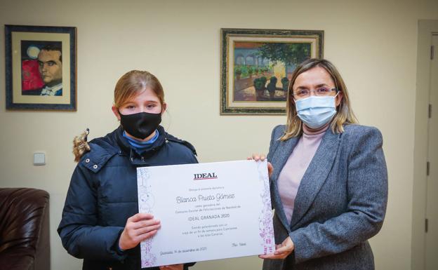 Blanca Prieto gana el concurso de christmas de IDEAL