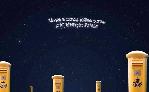 Las cartas navideñas van este año a Bailén y no a Belén en el nuevo anuncio de Correos