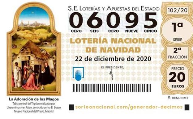 El 06.095, Segundo Premio del sorteo de la Lotería de Navidad, cae en Alicante, A Coruña, Murcia Badalona o Madrid