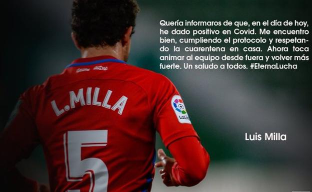 Luis Milla, positivo por coronavirus