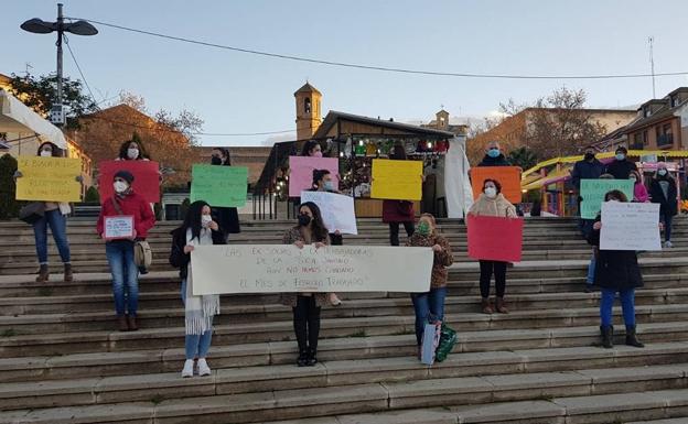 Las trabajadoras de las escuelas infantiles municipales reclaman cobrar febrero