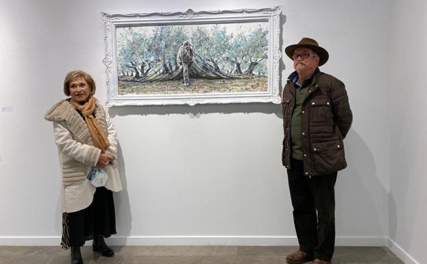 Olivos y arte en la exposición de Faustino Castillo en el Museo Rafael Zabaleta