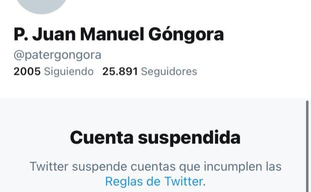 Twitter suspende la cuenta a un cura de Almería y se vuelve trending topic