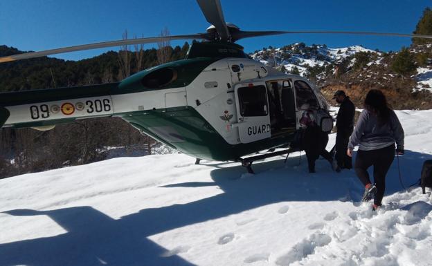 Rescatadas cuatro personas aisladas desde el 1 de enero en una aldea de Segura de la Sierra