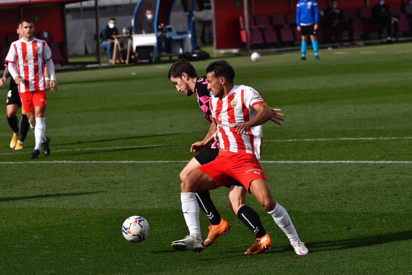 Las imagénes del empate de la UD Almería ante el Sabadell