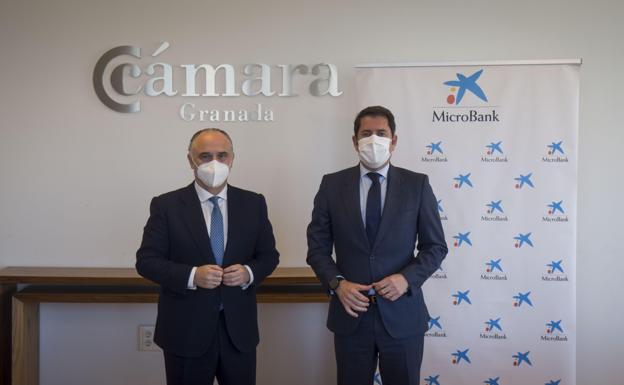 La Cámara de Comercio de Granada y MicroBank colaboran para incentivar el autoempleo y la actividad emprendedora
