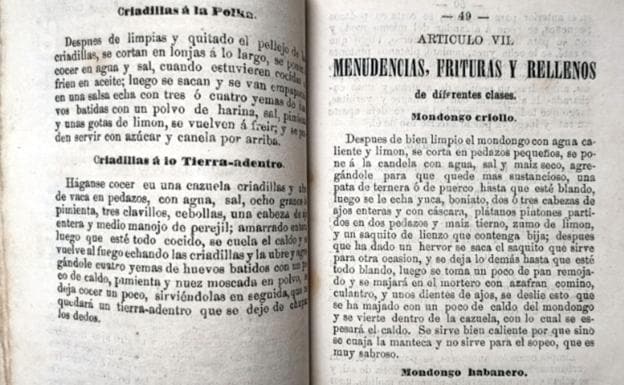 El primer libro de cocina de Cuba lo escribió un español