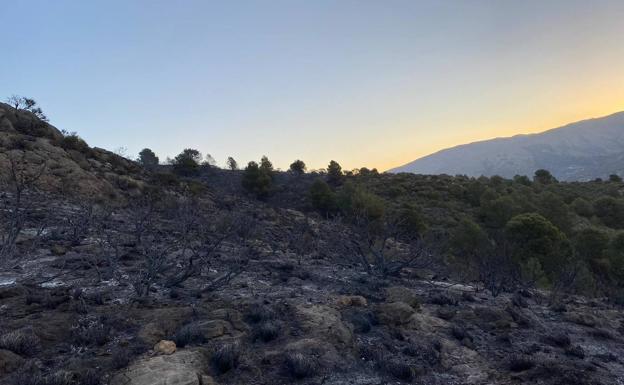 Ante el juez padre e hijo por provocar supuestamente un incendio en la Alpujarra al no apagar bien una hoguera