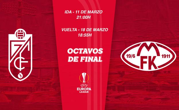 La ida en Los Cármenes, a las 21 horas; la vuelta, a las 18:55