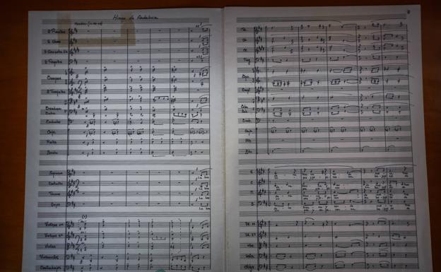 La partitura original y oficial de Manuel Castillo.
