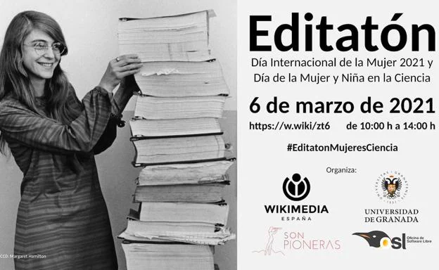 La Oficina de Software Libre de la UGR organiza el Editatón Mujeres en la Ciencia para aumentar la presencia de la mujer en Wikipedia