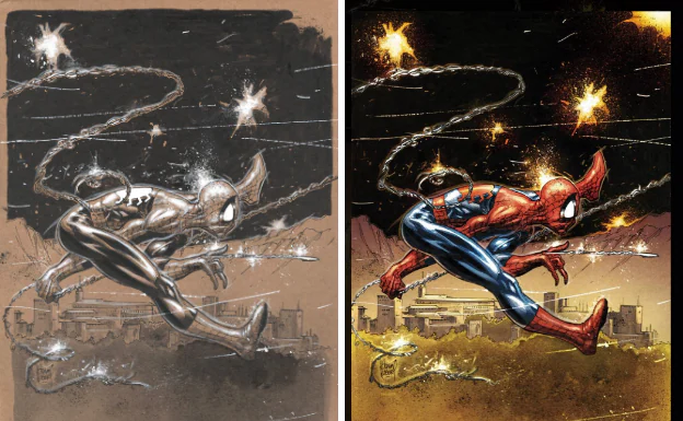 Pagan 21.000 euros por la portada digital de Spiderman en la Alhambra de Marvel