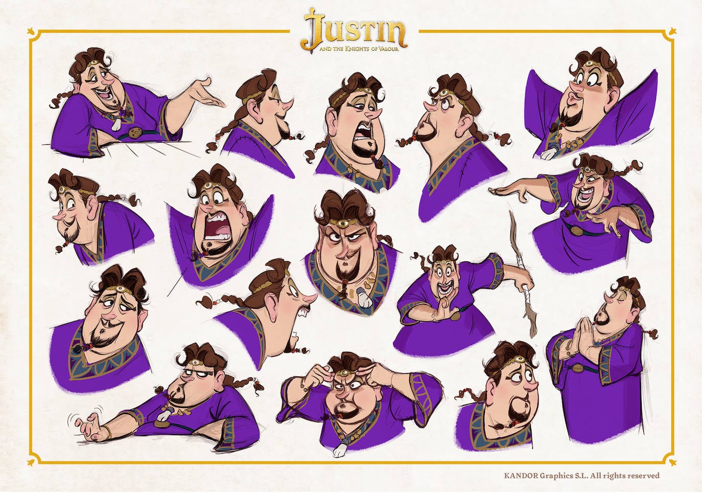 Diseños de personajes de Óscar J. Vargas