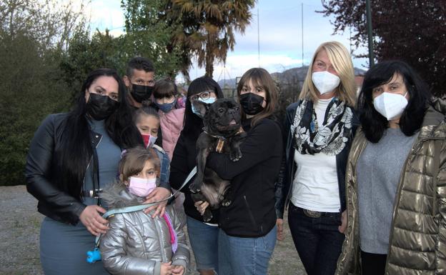 Sorpresa con final feliz para la familia de Vini, el perro desaparecido que movilizó a Ogíjares