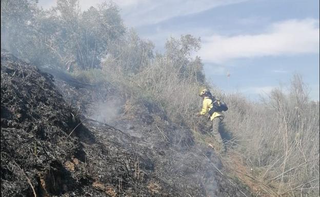 El Infoca da por controlado el incendio declarado esta mañana en Bedmar y Garcíez
