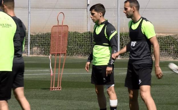 Alberto Soro, en el entrenamiento