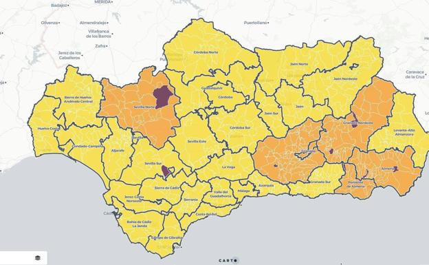 Andalucía registra este jueves el dato de contagios más alto de la semana con 1.164 positivos