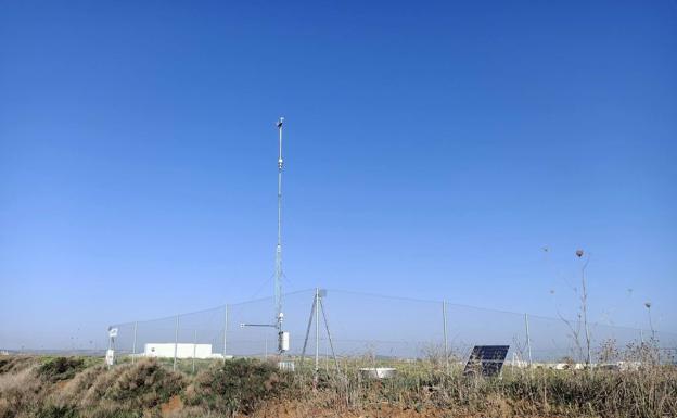 Una estación meteorológica, primera instalación relacionada con el acelerador de partículas
