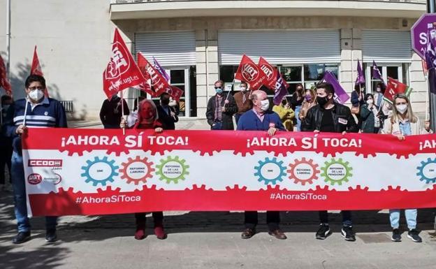 Los sindicatos jienenses vuelven a manifestarse para pedir al Gobierno que cumpla sus promesas en materia social