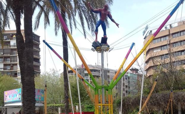 Las atracciones infantiles del Parque de la Concordia, hasta finales de mayo