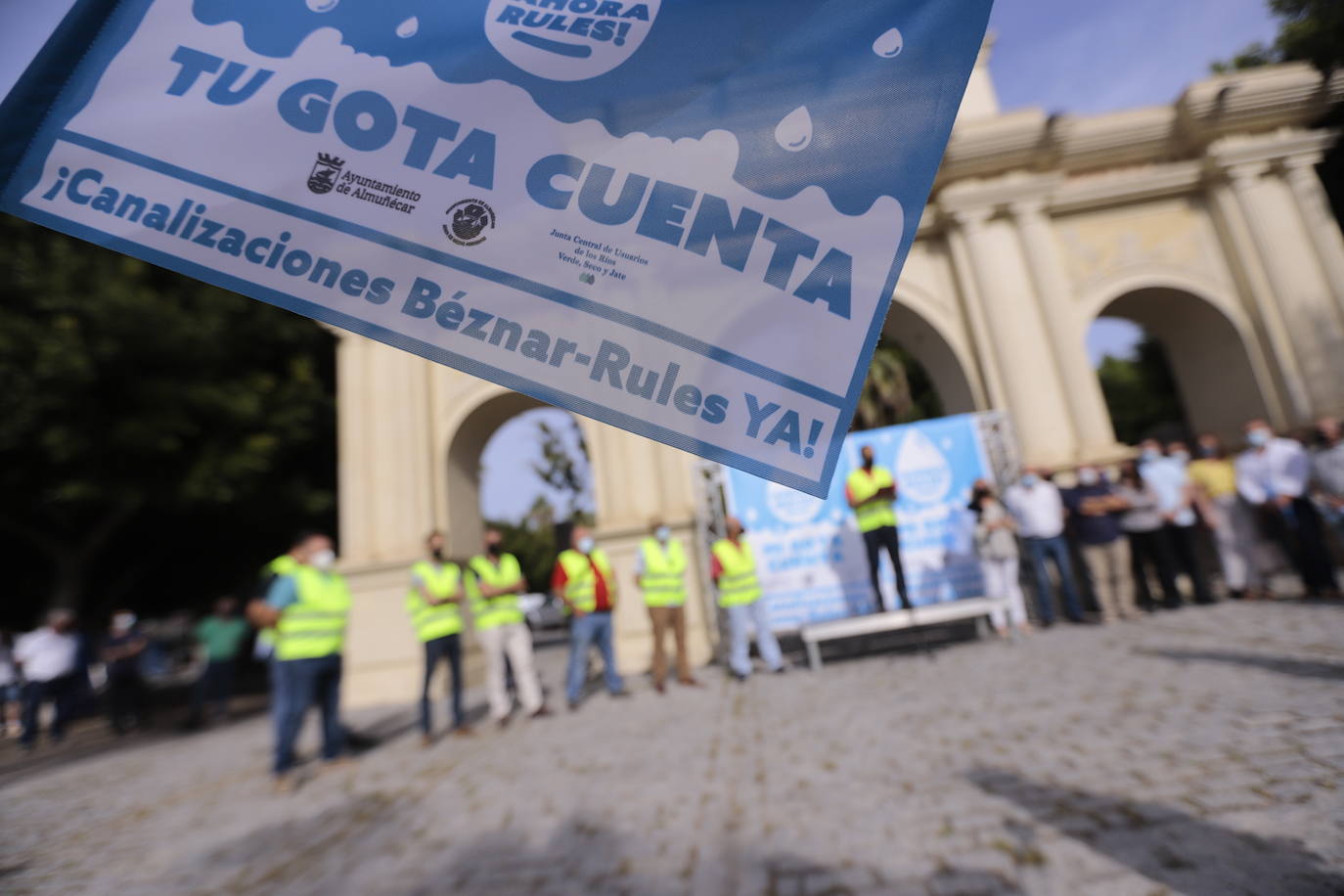 Las imágenes de la protesta por las conducciones de Rules