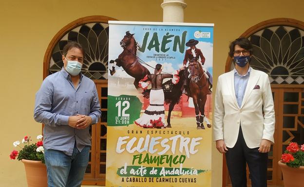 Baile flamenco con caballos en honor a la patrona de Jaén capital