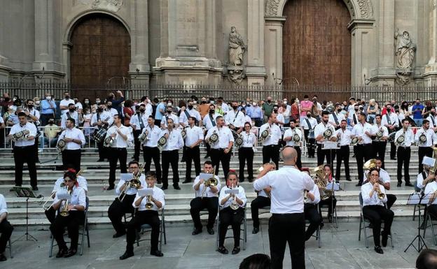 La banda de Jesús Despojado estrenó la marcha 'Sacramentum'