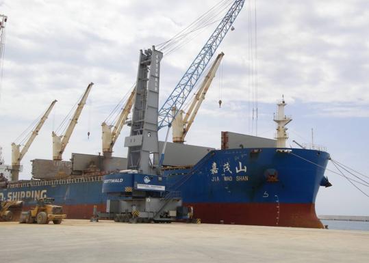 200.000 toneladas de celestita directas a China desde Las Gabias