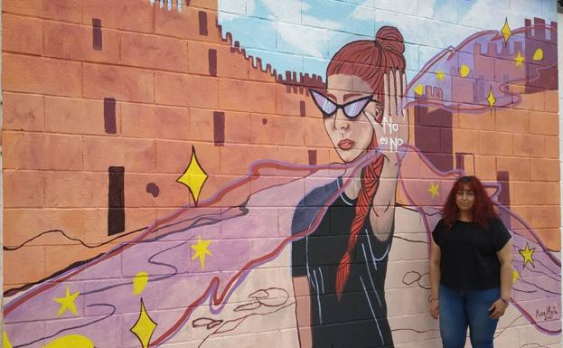 Baños de la Encina estrena mural contra la violencia machista