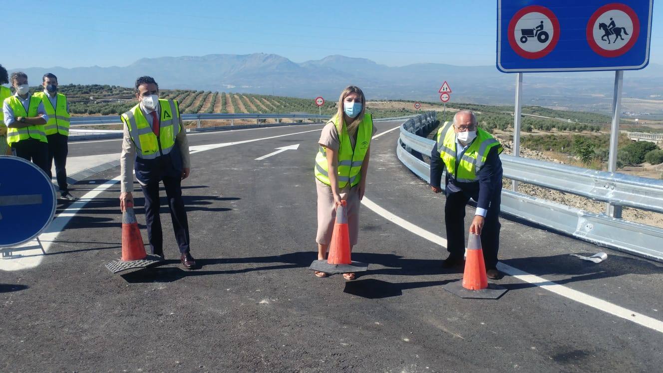 Abierto el nuevo enlace oeste de la autovía del Olivar con Baeza