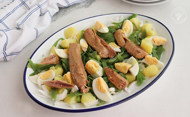 Ensalada de patatas y judías verdes