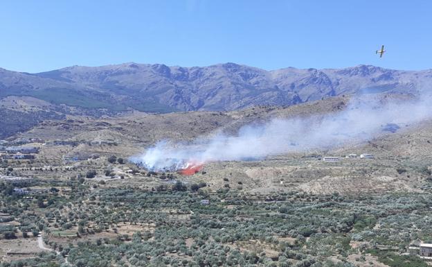 Controlado el incendio forestal declarado en Abrucena