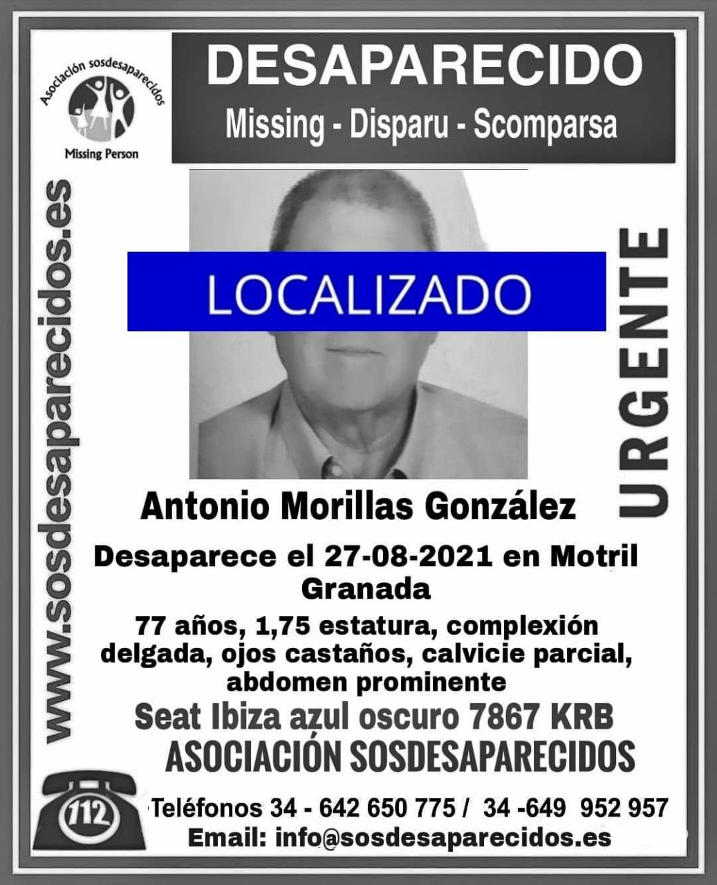 Localizado el hombre desaparecido en Motril en la noche del viernes