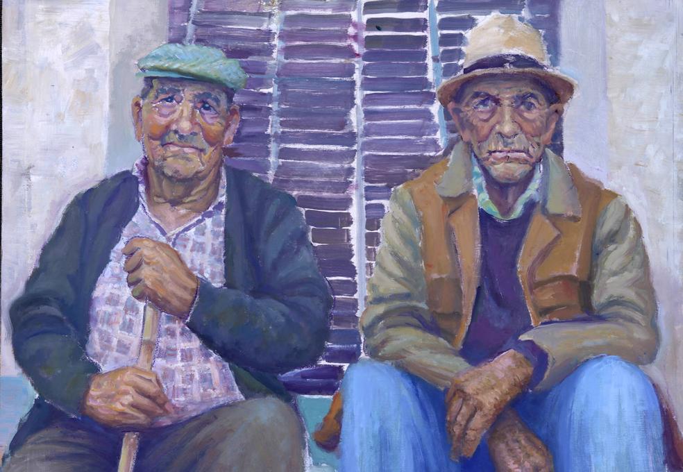 El pintor Juan Molino retrata a todas las parejas de Cástaras, un pueblo a punto de quedarse vacío