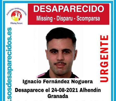 Buscan a un joven de Alhendín desaparecido desde el pasado 24 de agosto