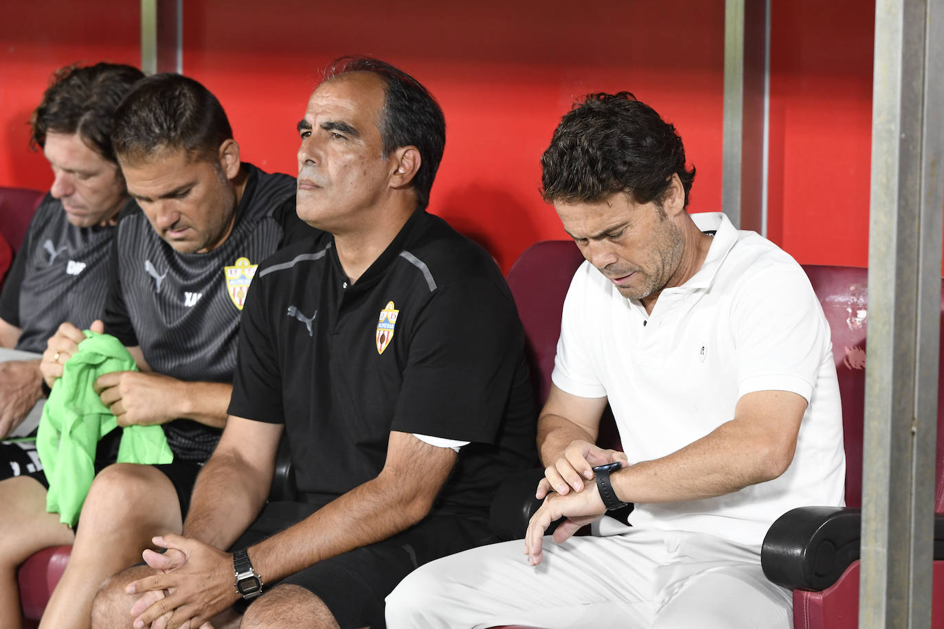 Rubi valoró el «extraordinario partido» realizado por Sadiq y Fernando para que el Almería consiguiera ganar