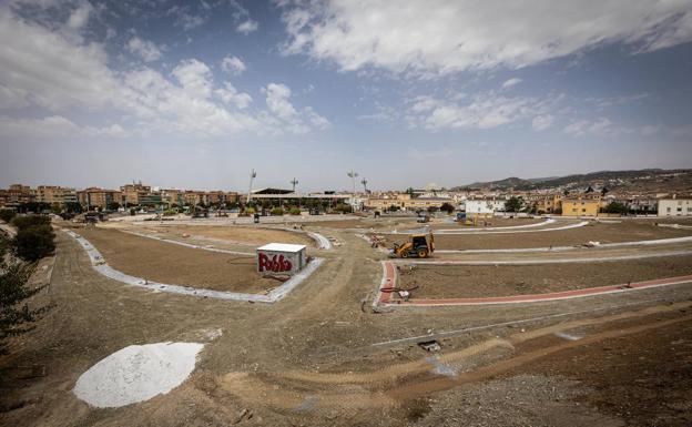 El parque frente a Los Cármenes completará en 2022 el gran pulmón verde de Granada