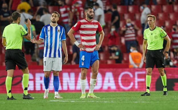 Un centro del campo sin gasolina