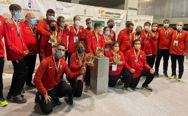 El equipo Genuine completa un notable papel en el X Campeonato Nacional de Fútbol 7 Inclusivo de Albacete