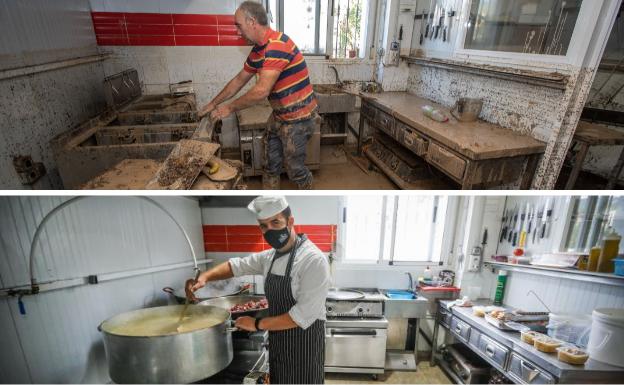 Montefrío y Alomartes dos semanas después de la tromba: negocios que reviven y 150.000 euros en limpieza