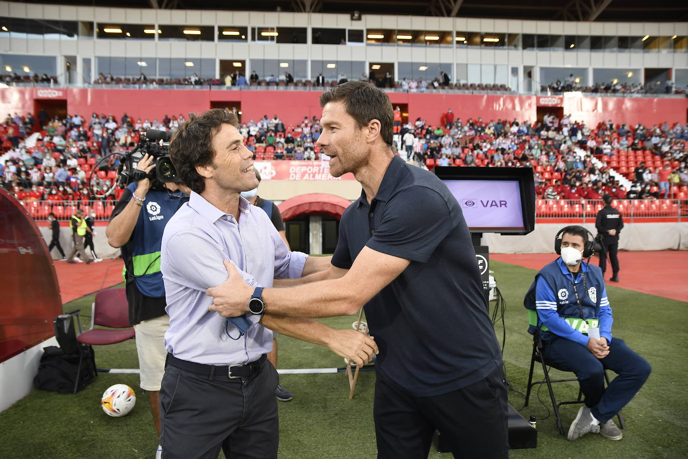 Rubi valora el partido del Almería, así como el liderato logrado con el triunfo