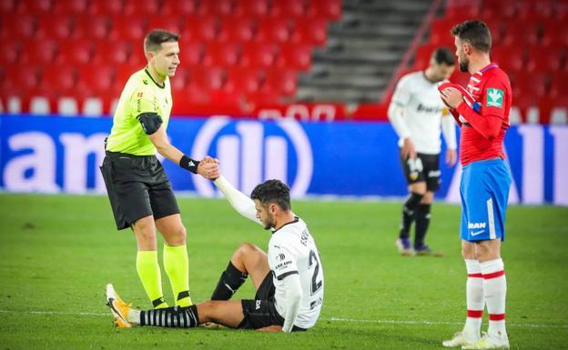 Cordero Vega arbitrará la visita del Getafe a Los Cármenes