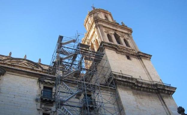 Las obras de las cubiertas de la Catedral de Jaén, al 75%