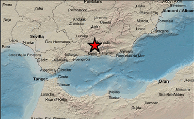 Un segundo terremoto sacude Granada en la tarde del sábado