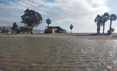 Efectos del temporal en las playas de Motril