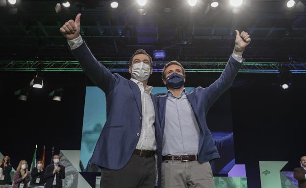 El PP sale de su congreso con un proyecto centrado y andalucista a la medida de Moreno