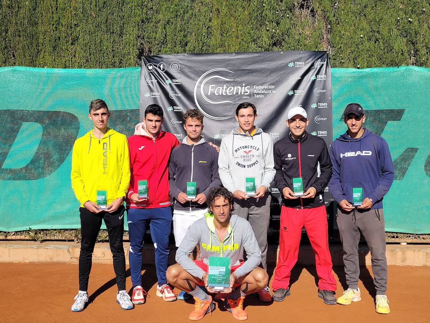 corto familia real Frontera El Campus Tenis Club, campeón de Andalucía por equipos absolutos | Ideal