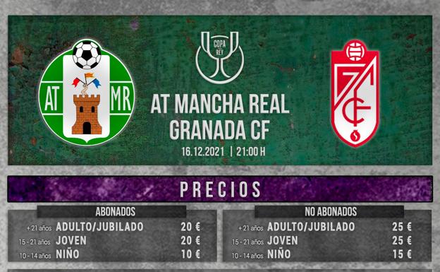 Las entradas para ver al Granada en Mancha Real, a 25 euros