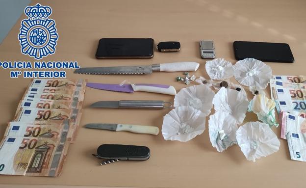 Detenidos cuatro narcos en Motril con cocacína y hachís listas para vender